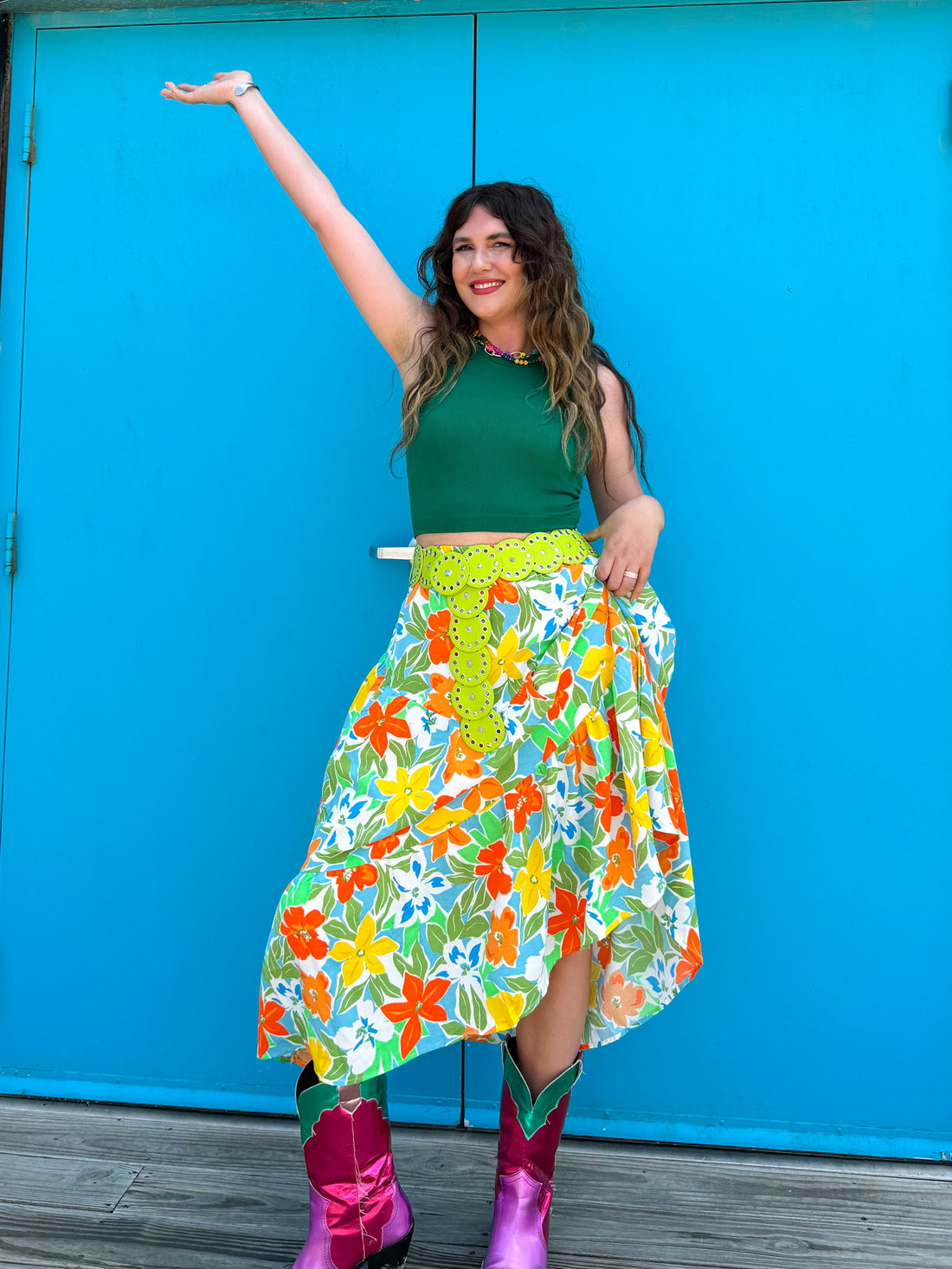 Island Vacation Maxi Skirt (S-3x)