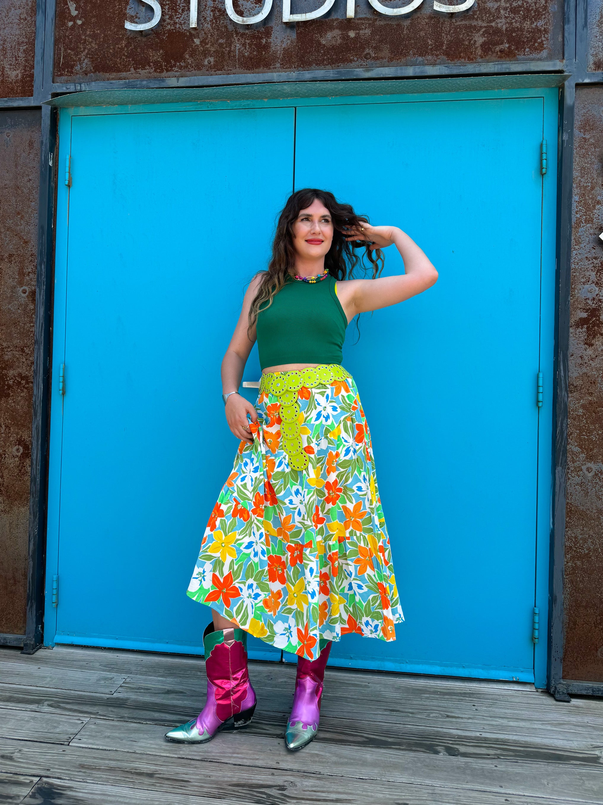 Island Vacation Maxi Skirt (S-3x)