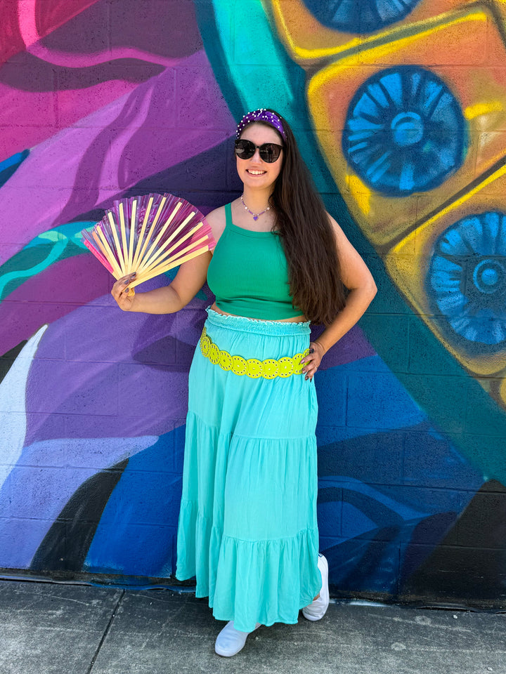 Sky Blue Maxi Skirt (S-3XL)