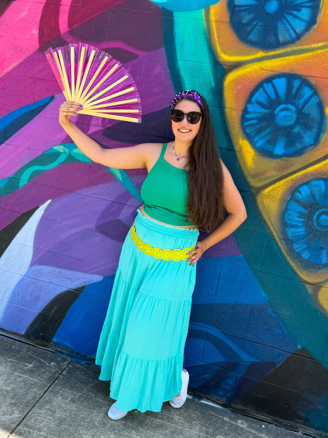 Sky Blue Maxi Skirt (S-3XL)