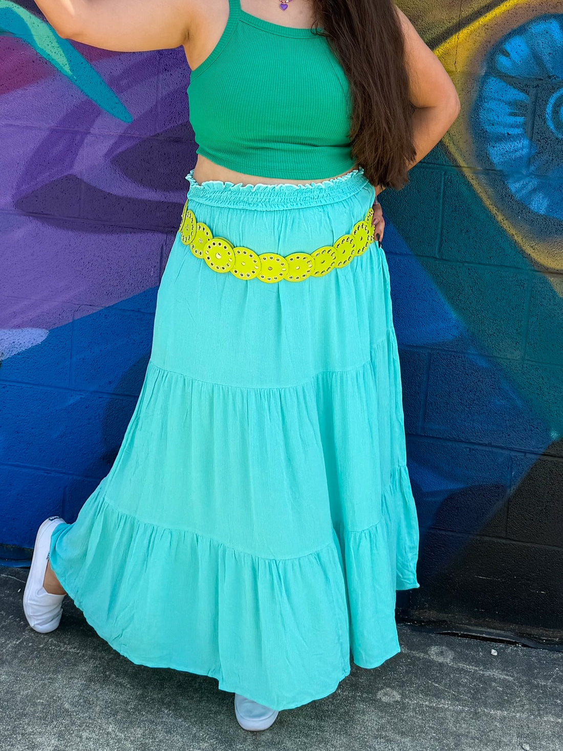 Sky Blue Maxi Skirt (S-3XL)