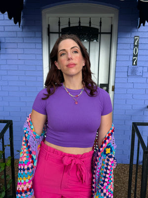 Logical Top in Purple(S-3XL)