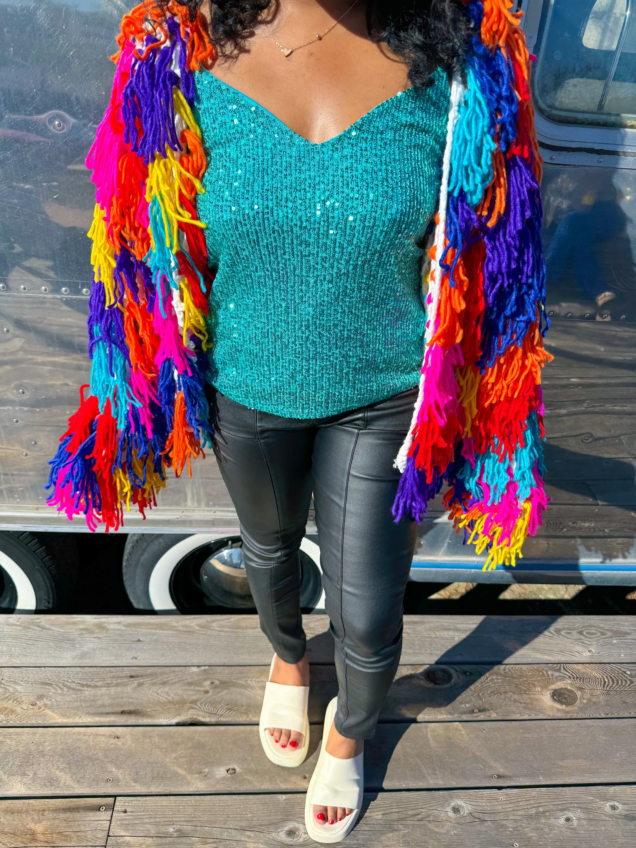 Black Licorice Faux Leather Pants (medium)