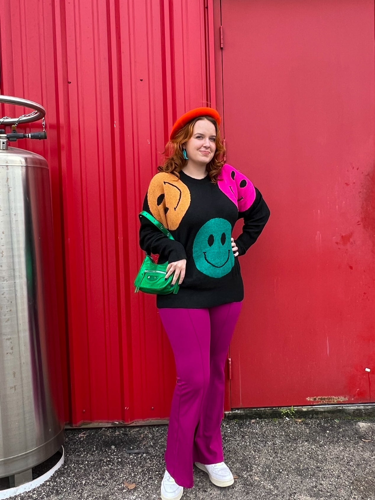 Smile Long Sleeve Sweater (1X-2XL)