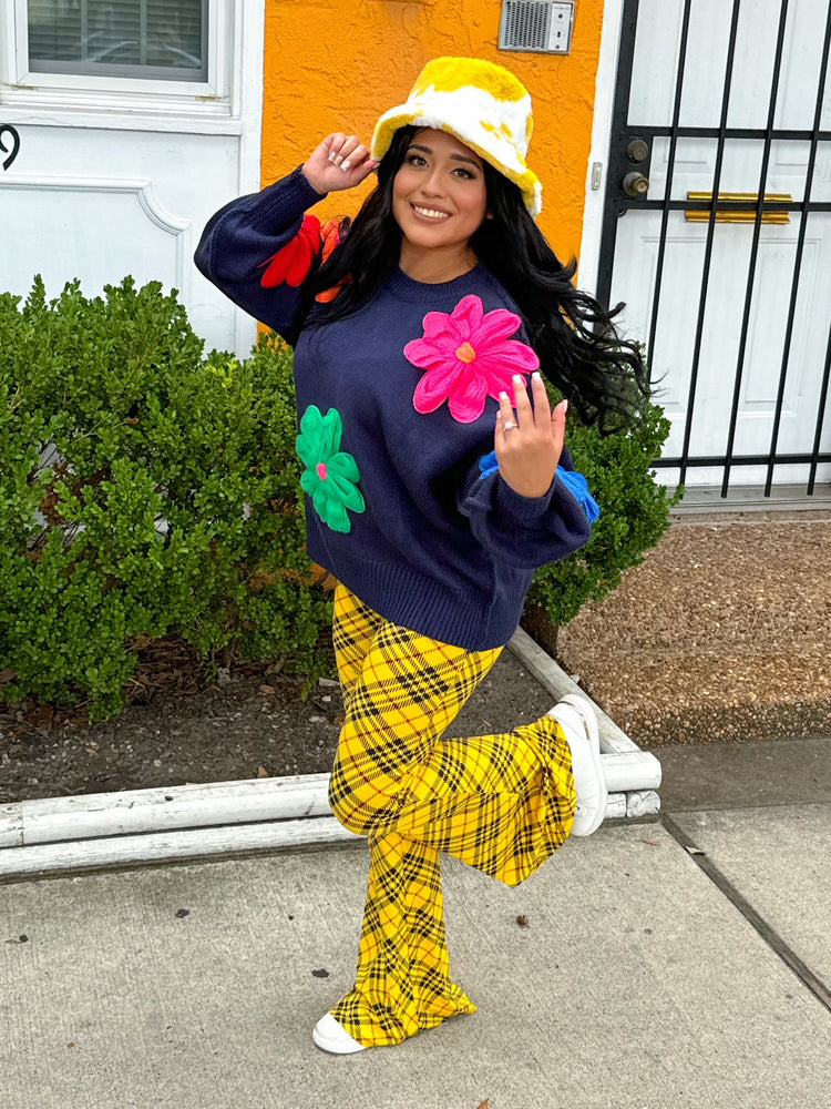 Yellow Cow Print Bucket Hat