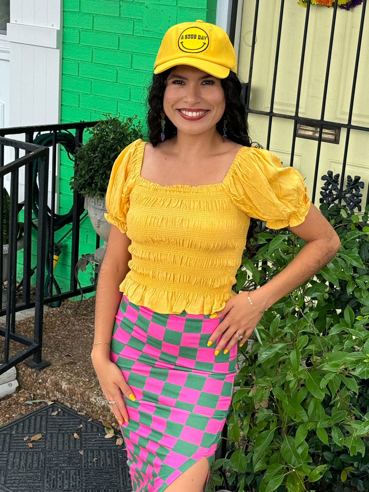 Yellow Smile Hat