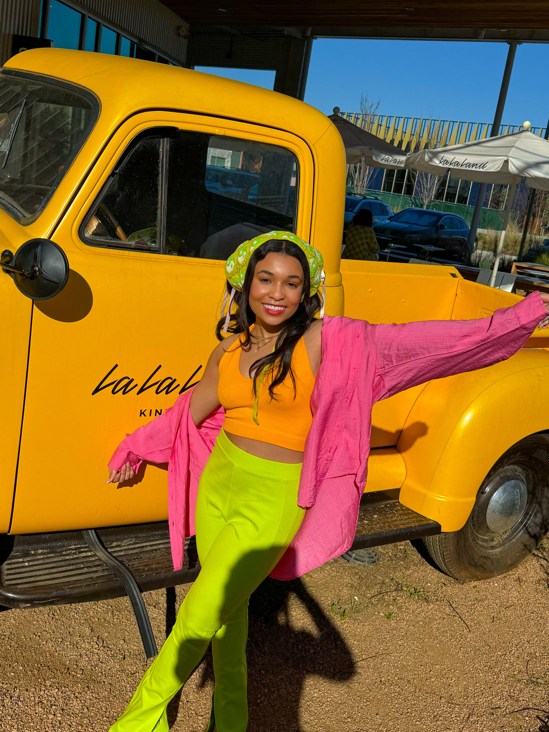 Pink I Think Candy Button Down (LARGE)