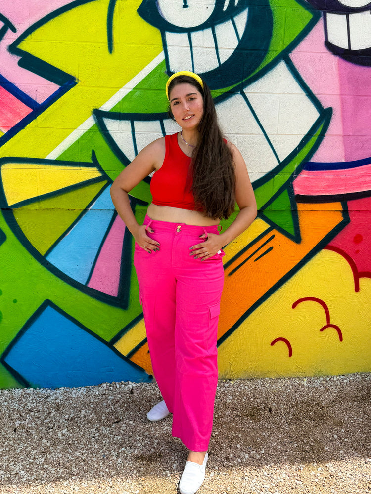 
            
                Load image into Gallery viewer, Phoenix Cargo Pants in Pink (S-3XL)
            
        