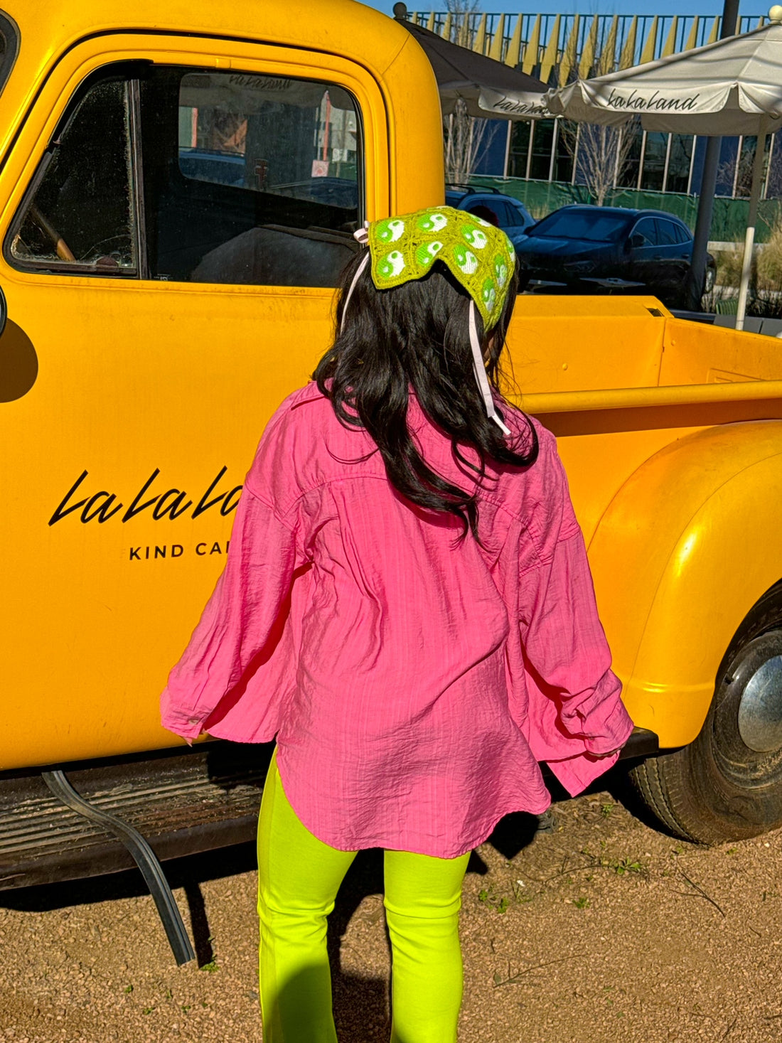 Pink I Think Candy Button Down (LARGE)