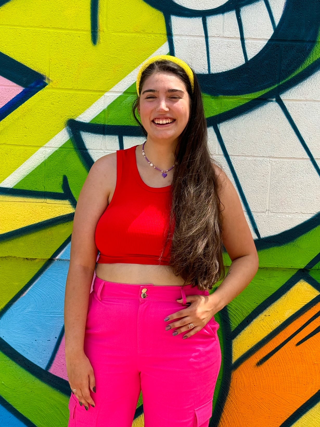 Red Cropped Tank Top (S-2XL)