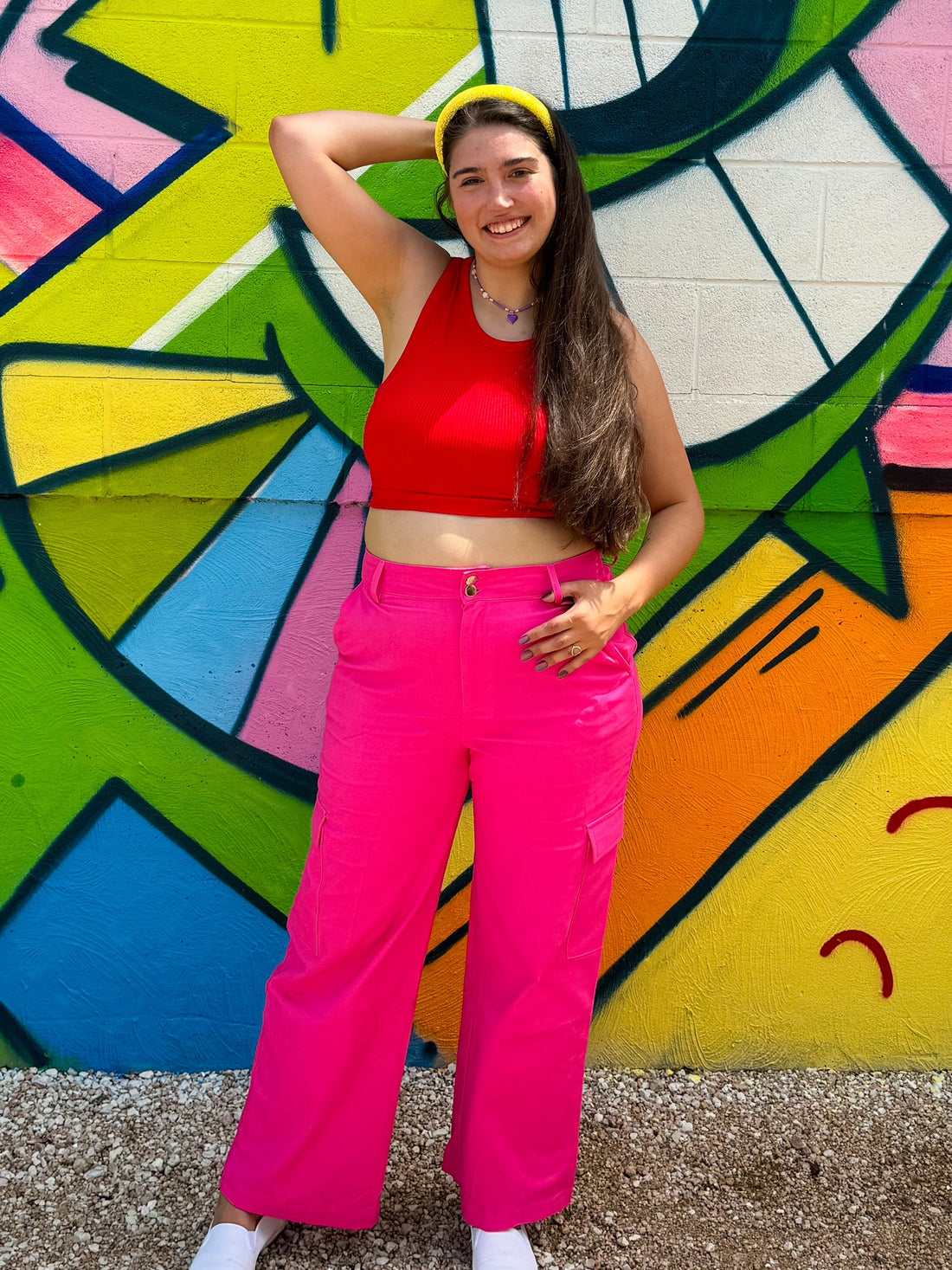 Phoenix Cargo Pants in Pink (S-3XL)