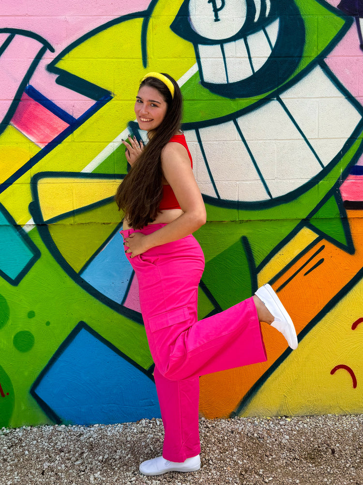 
            
                Load image into Gallery viewer, Phoenix Cargo Pants in Pink (S-3XL)
            
        