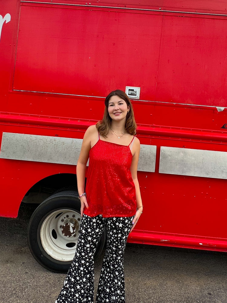 Rubies are Forever Sequin Tank