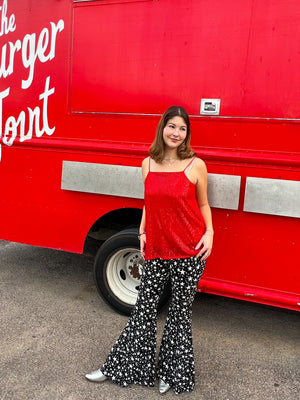 Rubies are Forever Sequin Tank