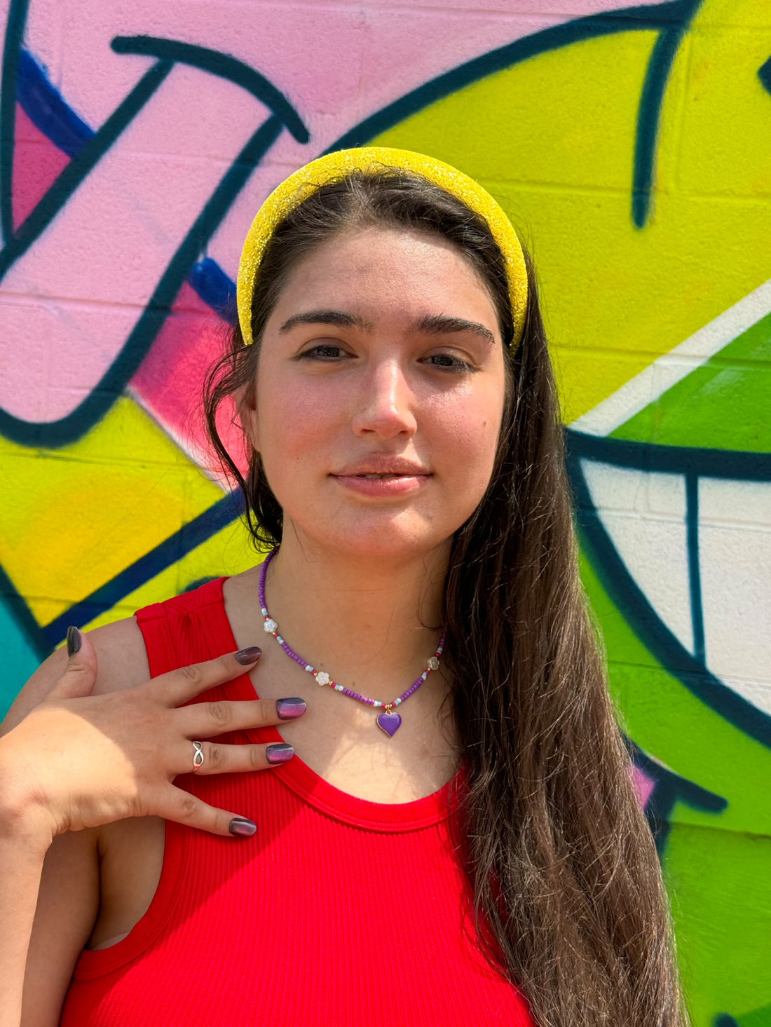 Purple Heart Necklace