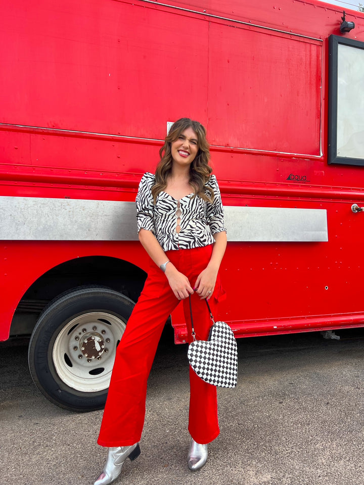 Zebra Fever Top (S-L)