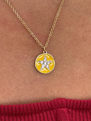 Star yellow Necklace