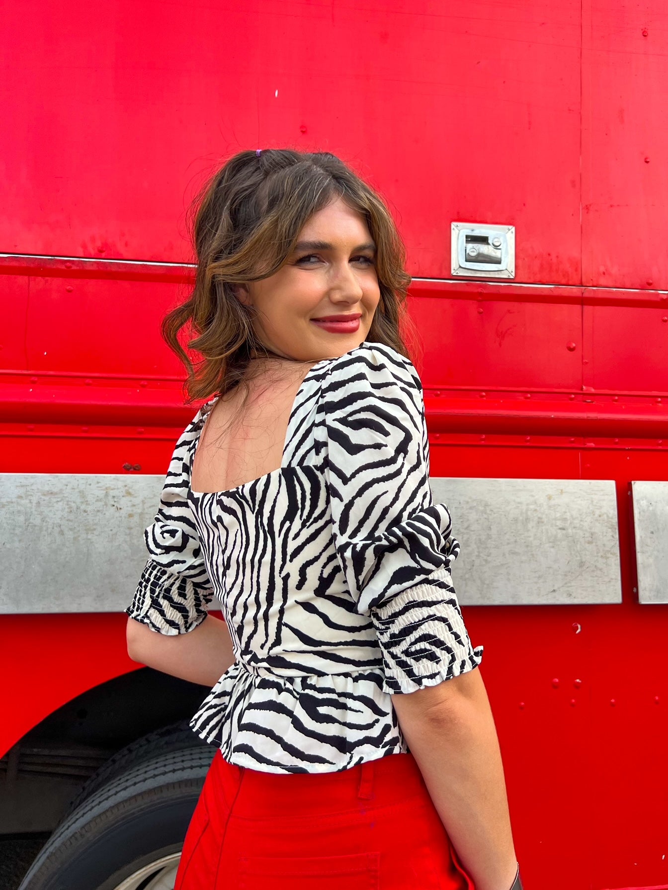 Zebra Fever Top (S-L)