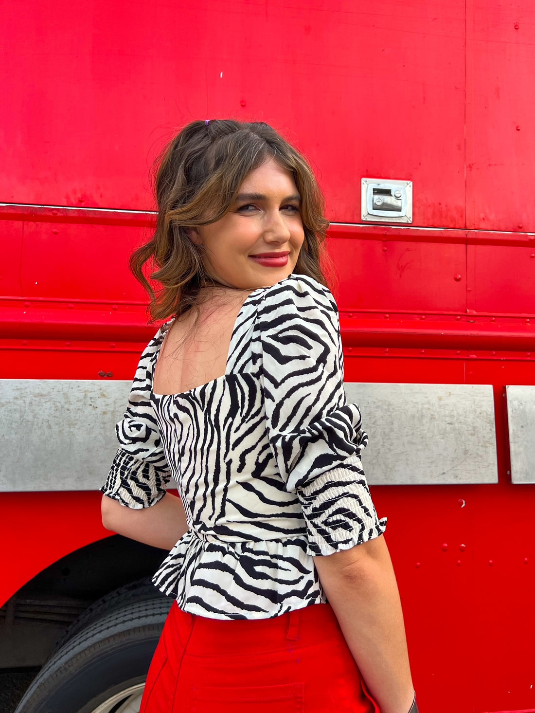 Zebra Fever Top (S-L)