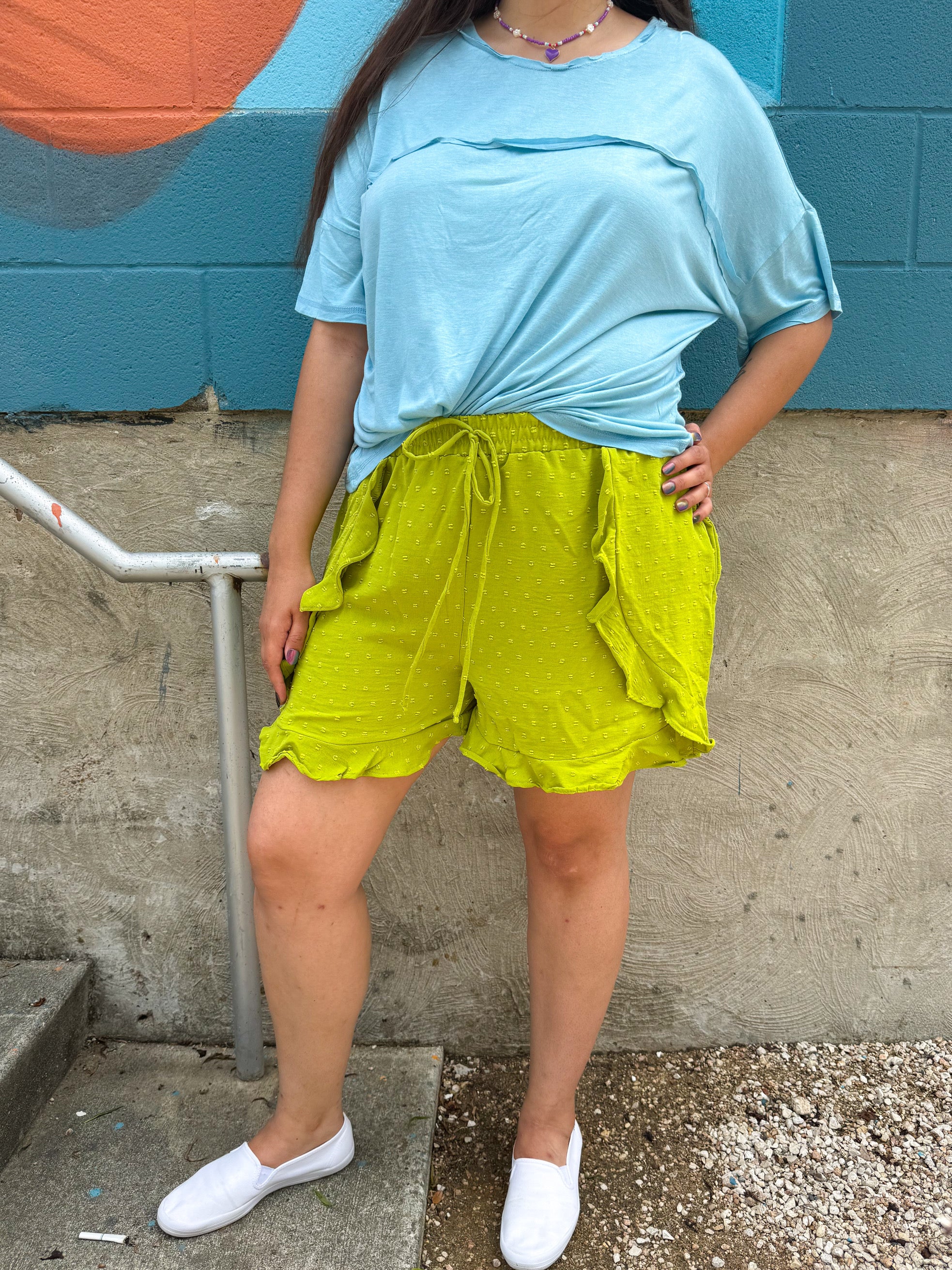 Baby Blue Slouchy Tee (S-3XL)