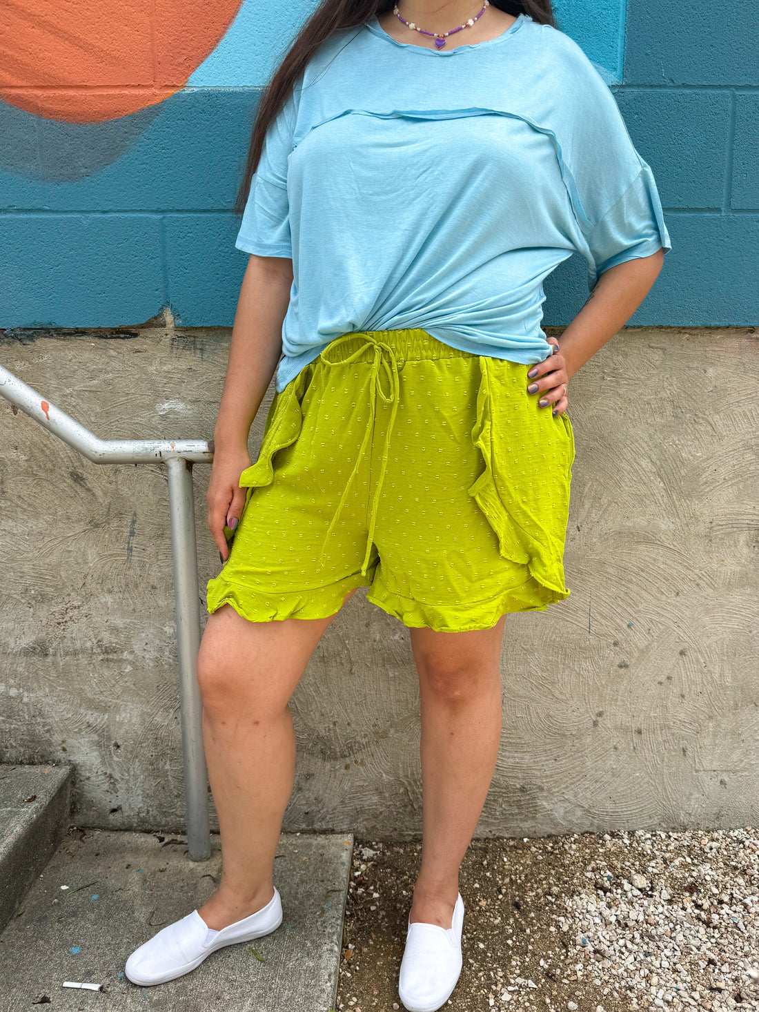 Baby Blue Slouchy Tee (S-3XL)