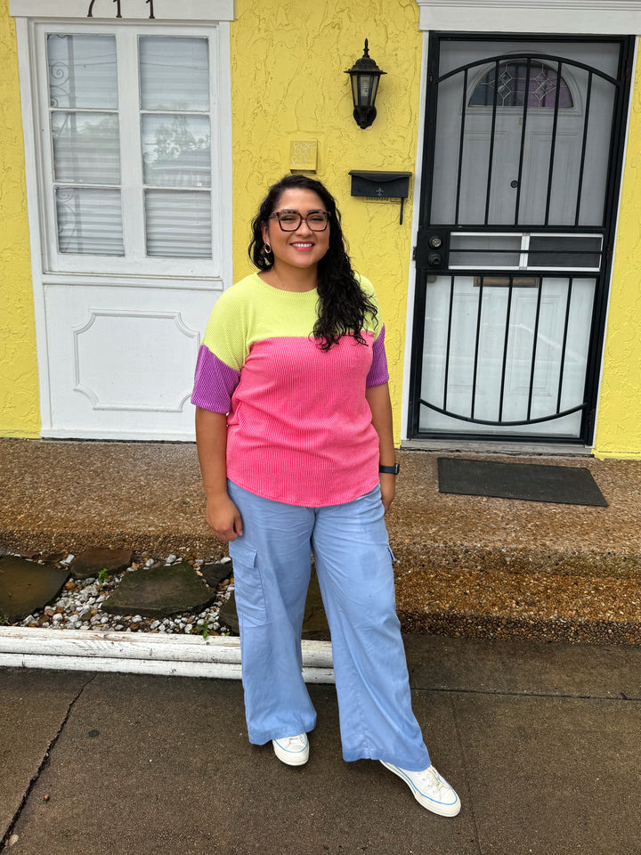 Fresh Squeeze Color Block Top (S-3XL)