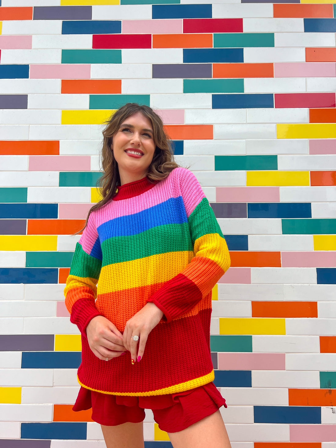 Crayon Box Rainbow Sweater (S-3XL)