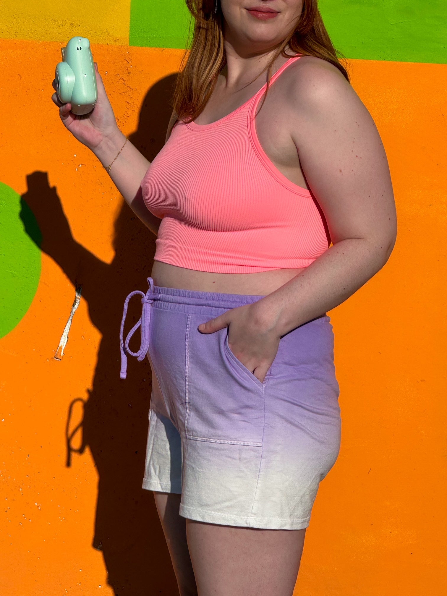 Coral High Neck Lounge Tank (L/XL)