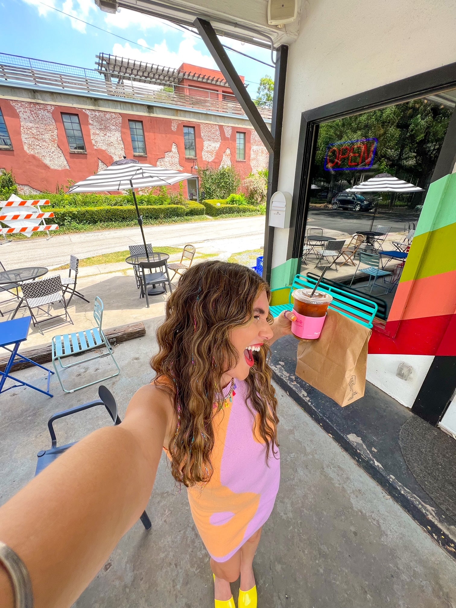 Peachy Yin Yang Dress (medium)