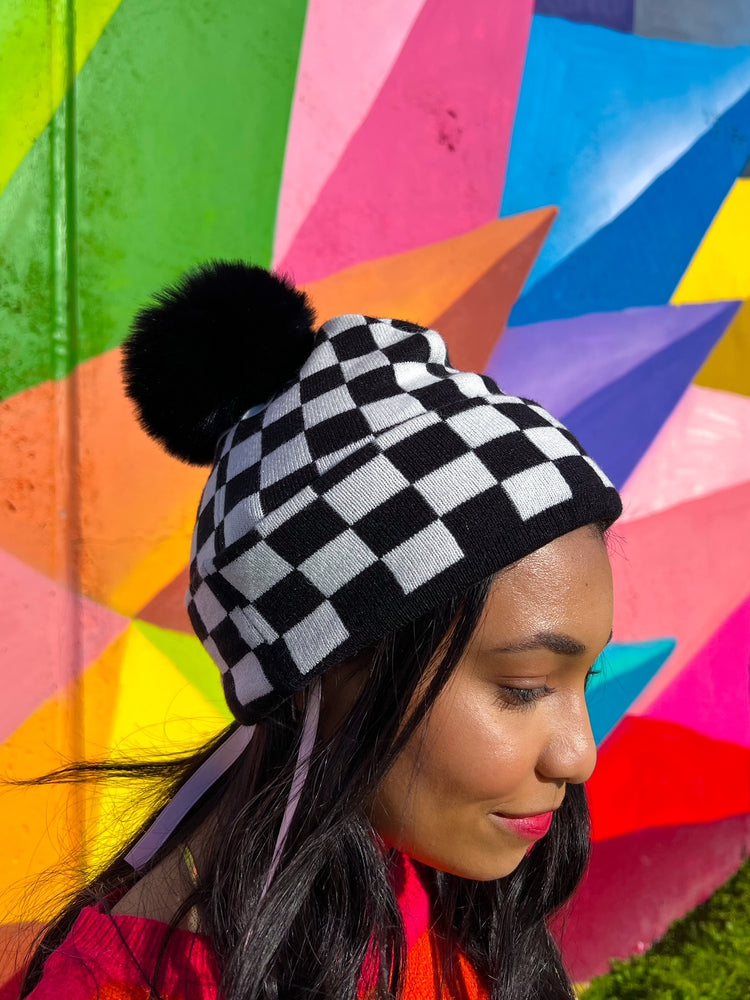 Checkered Beanie