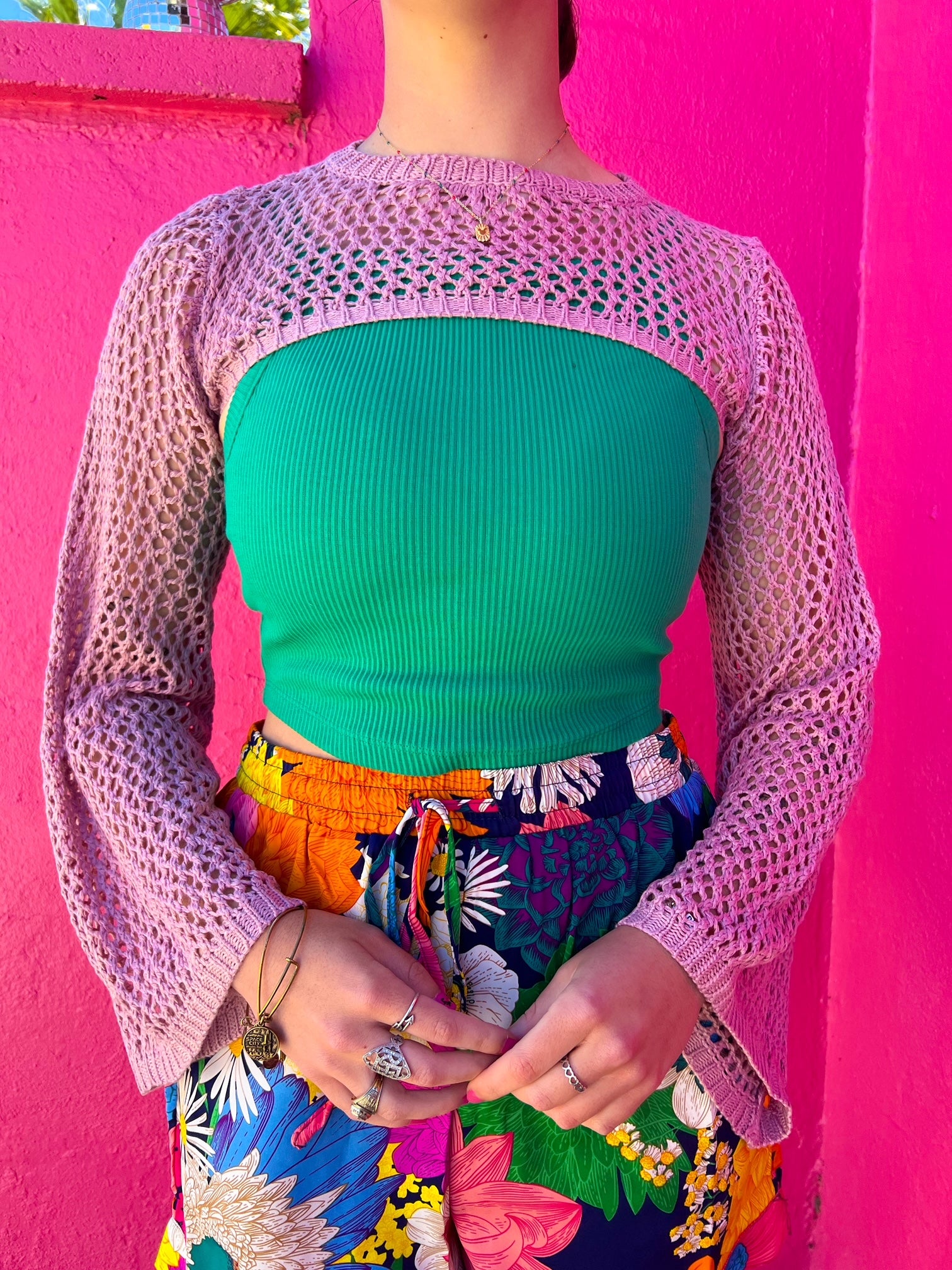 Wonderland Bolero in Light Pink (S-L)