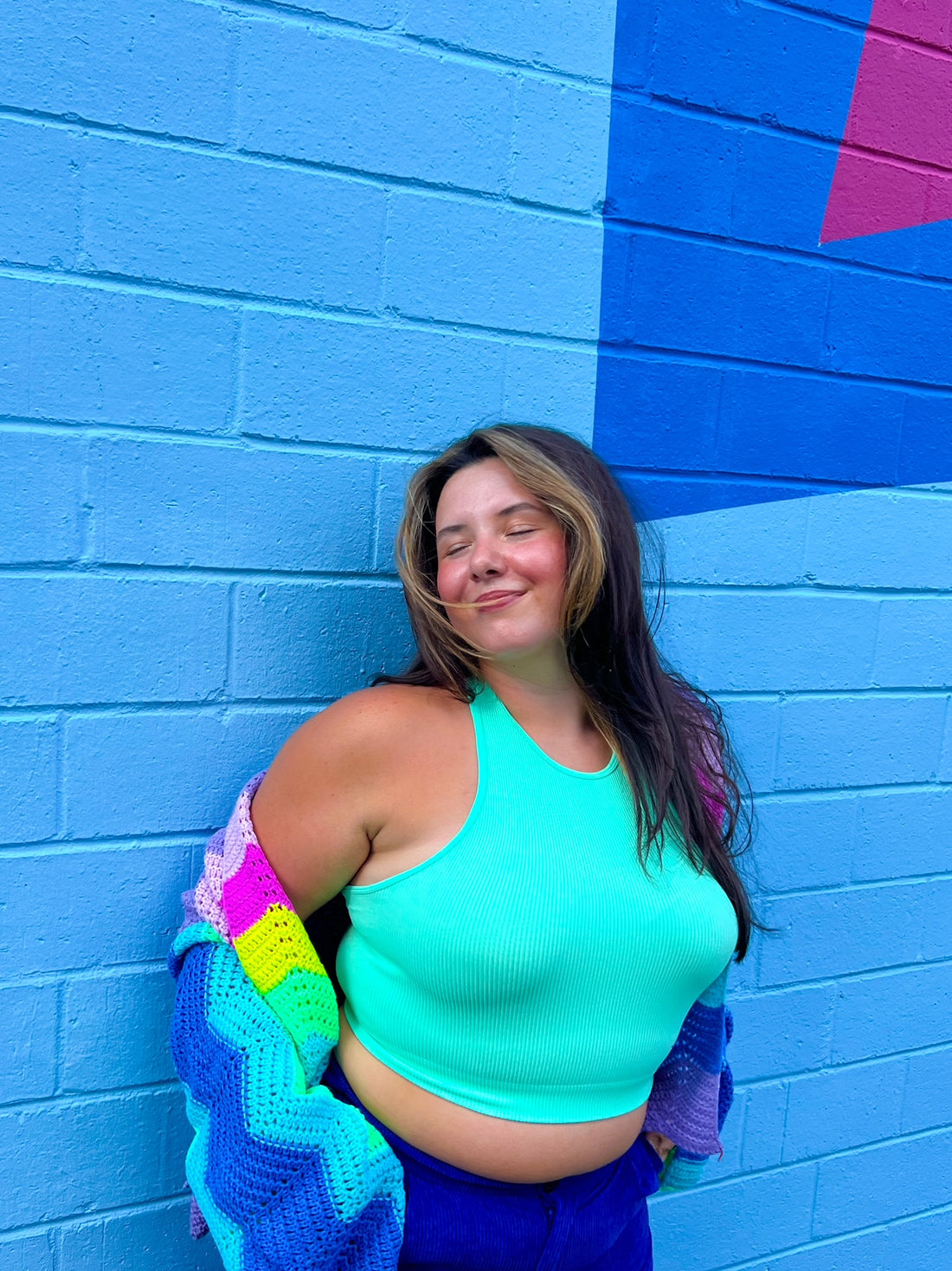 Mint long-line Lounge Tank (L-3X)