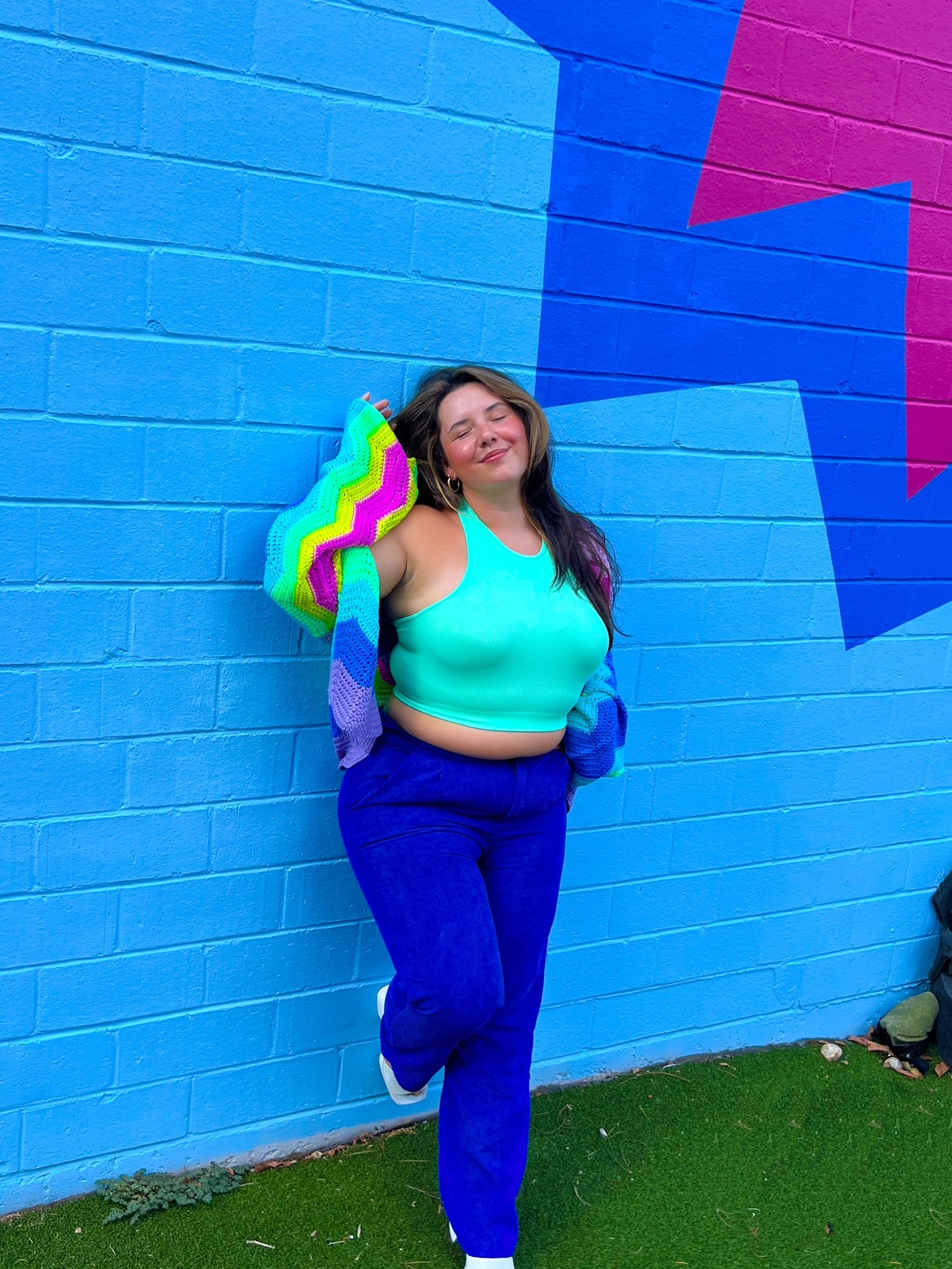 Mint long-line Lounge Tank (L-3X)