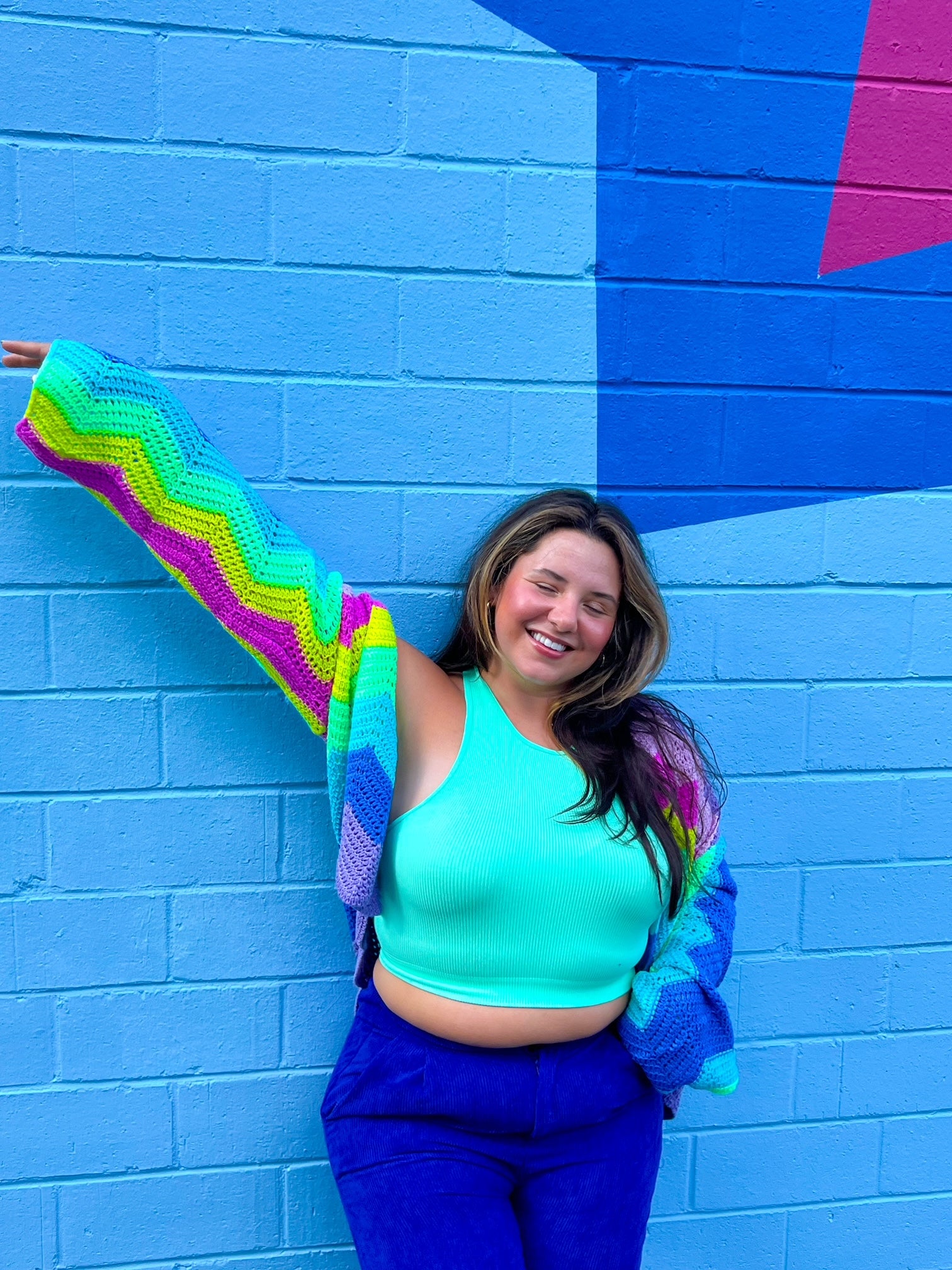 Mint long-line Lounge Tank (L-3X)