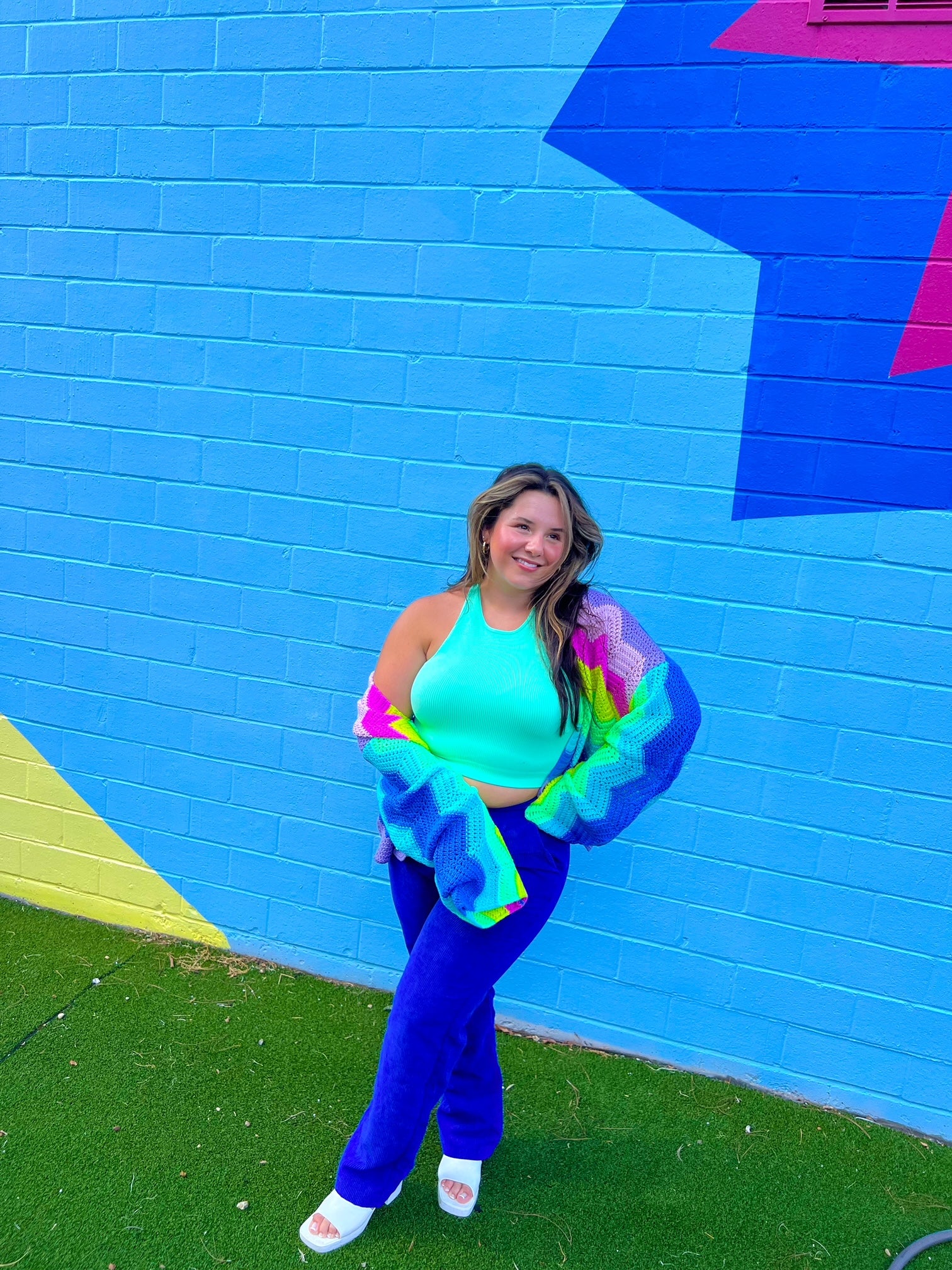 Mint long-line Lounge Tank (L-3X)