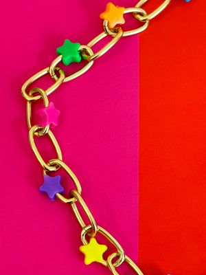 Rainbow Stars Choker