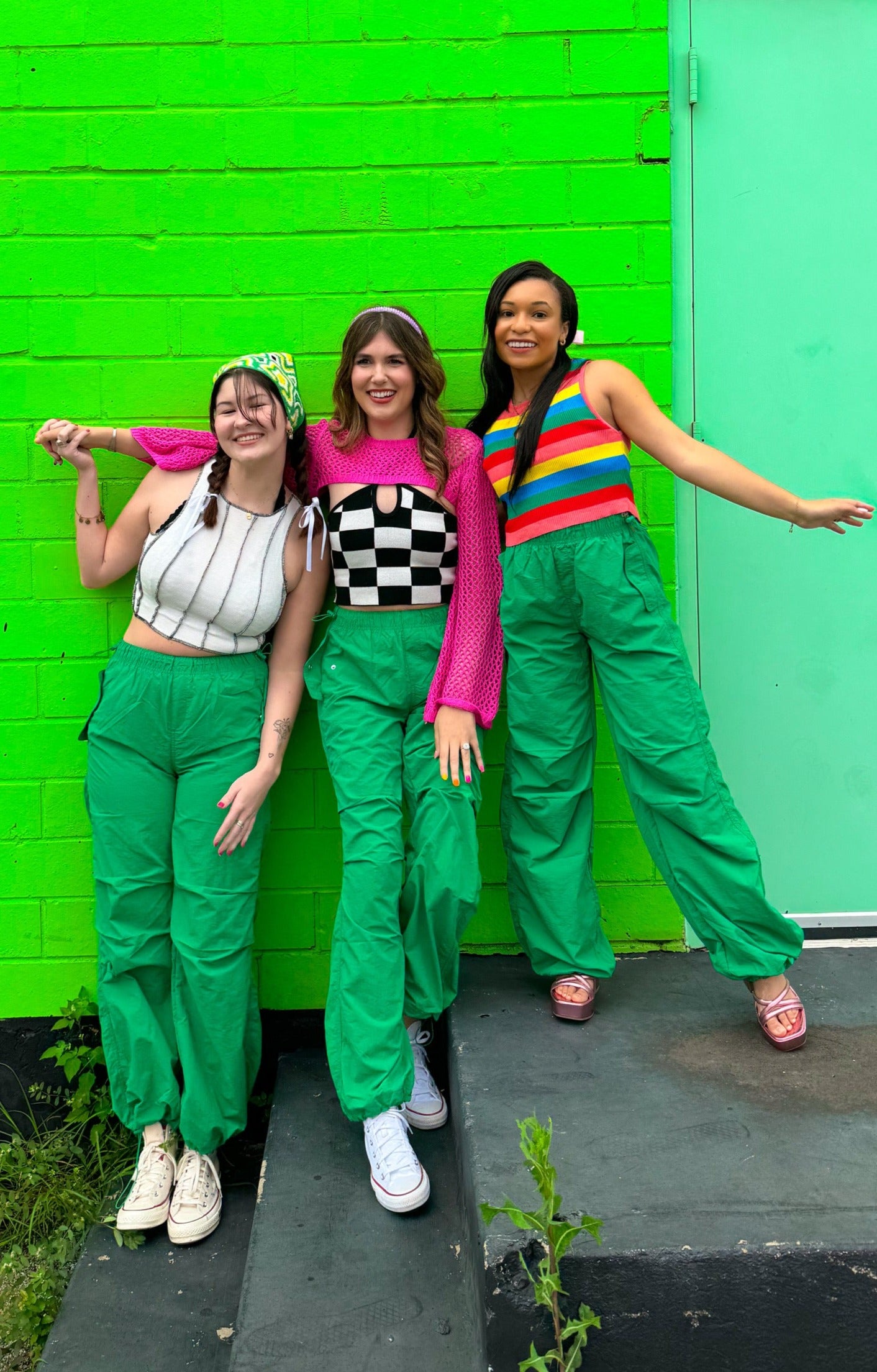 Green Parachute Pants (Large)