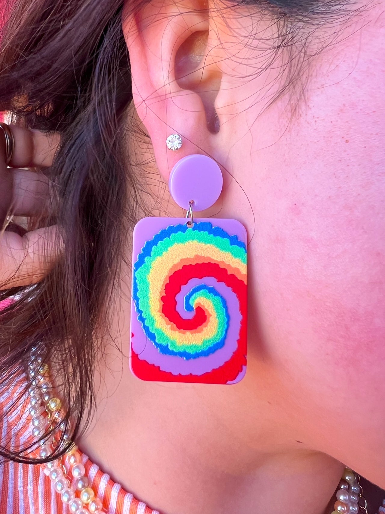 Rainbow Swirl Earrings