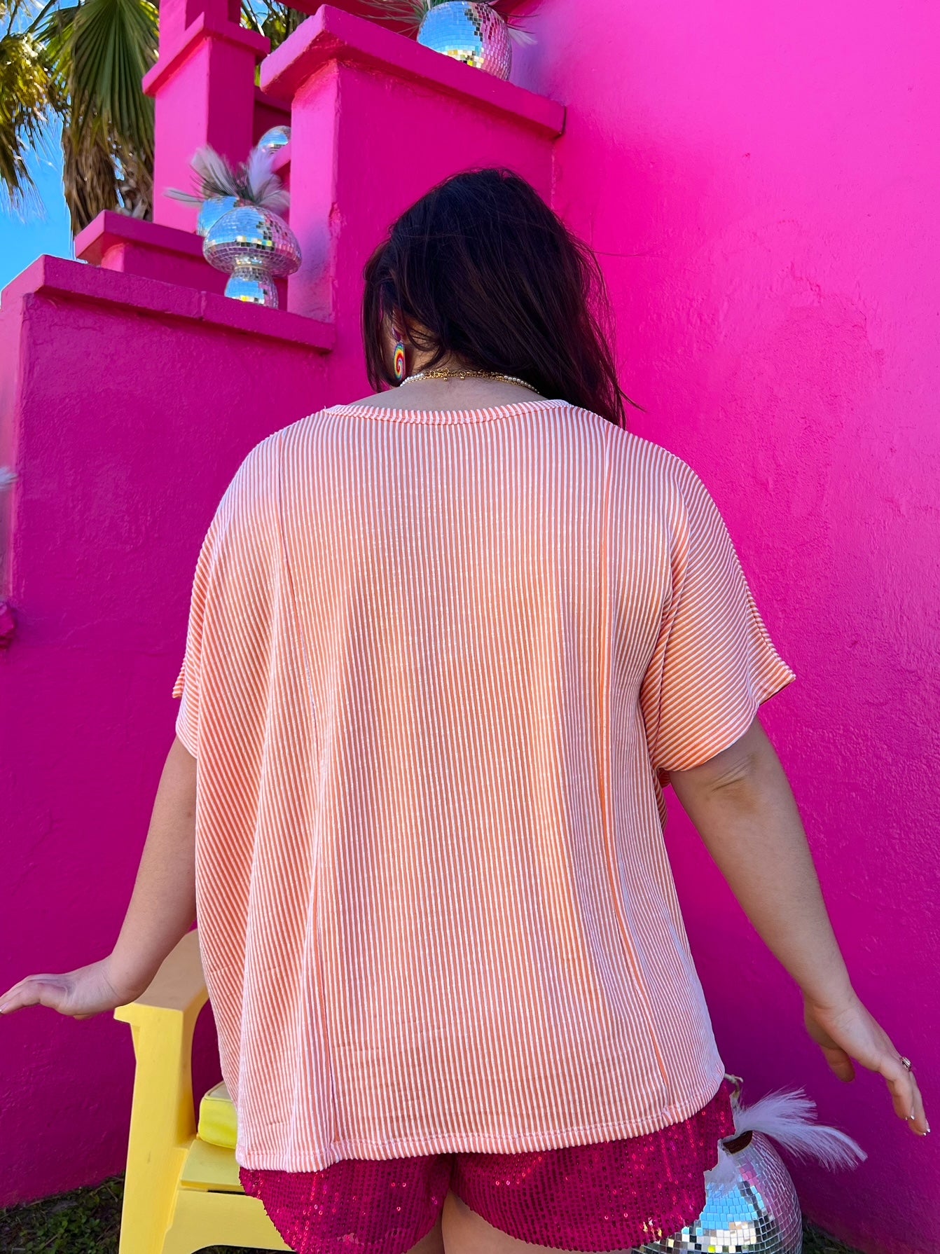 Stay True Orange Ribbed Tee (S-3XL)