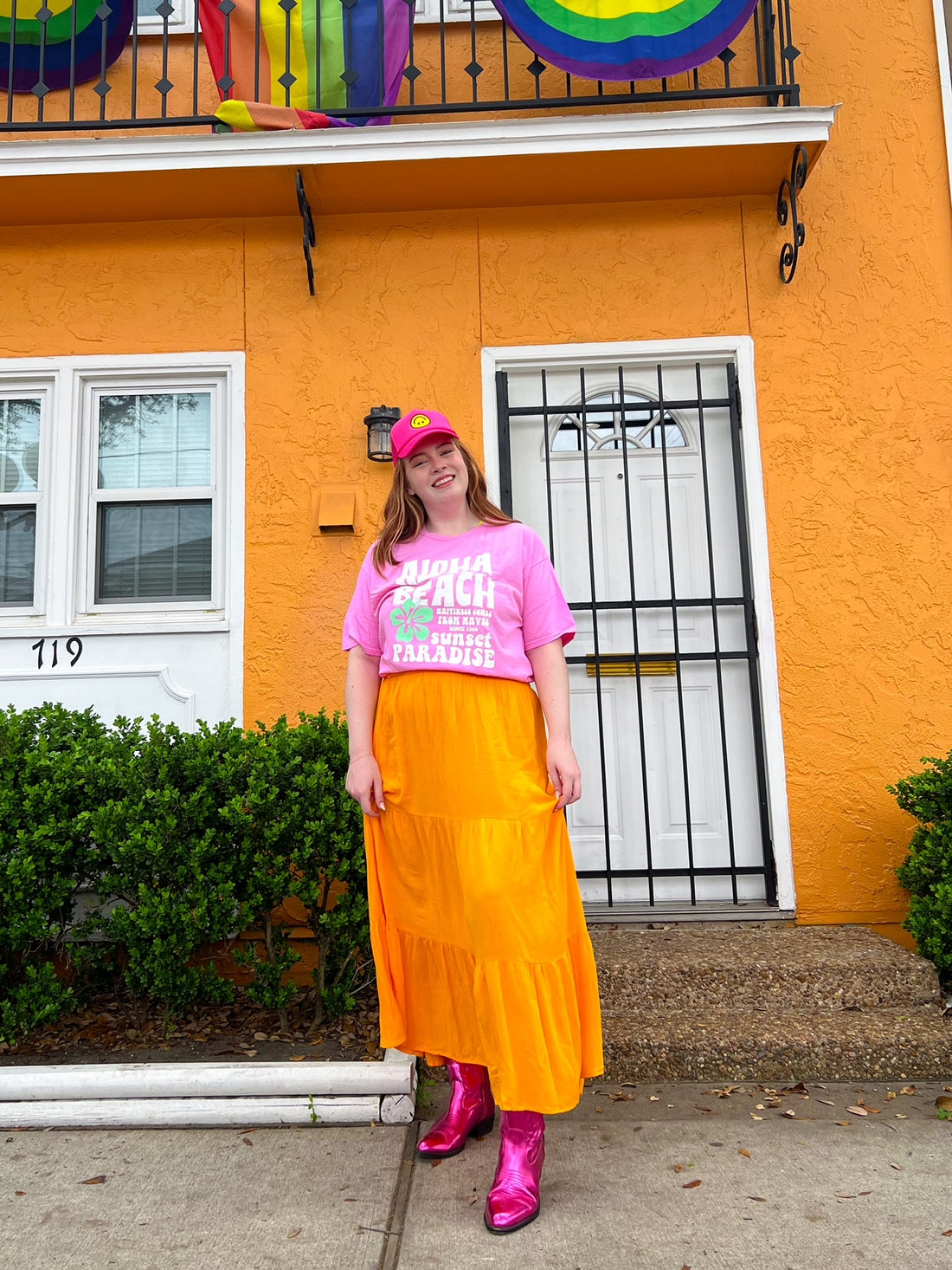 Fast Times Skirt in Marigold (S-3XL)