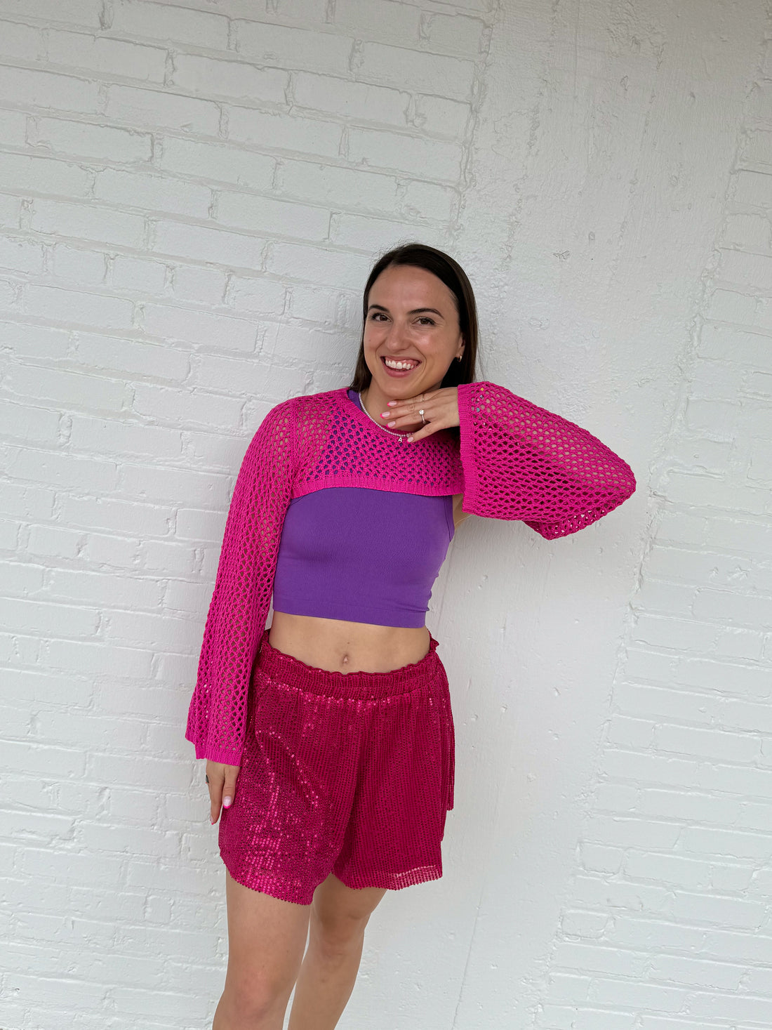 Wonderland Bolero in Pink (S-L)