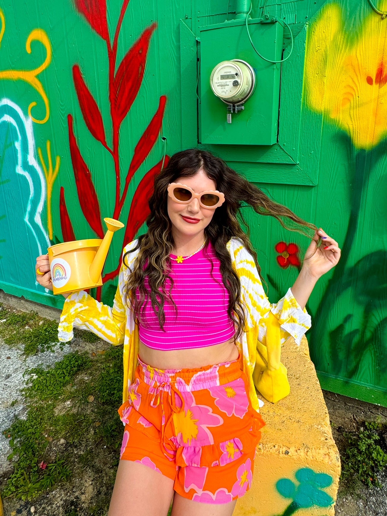 Tangerine Dream Floral Shorts (S-2XL)