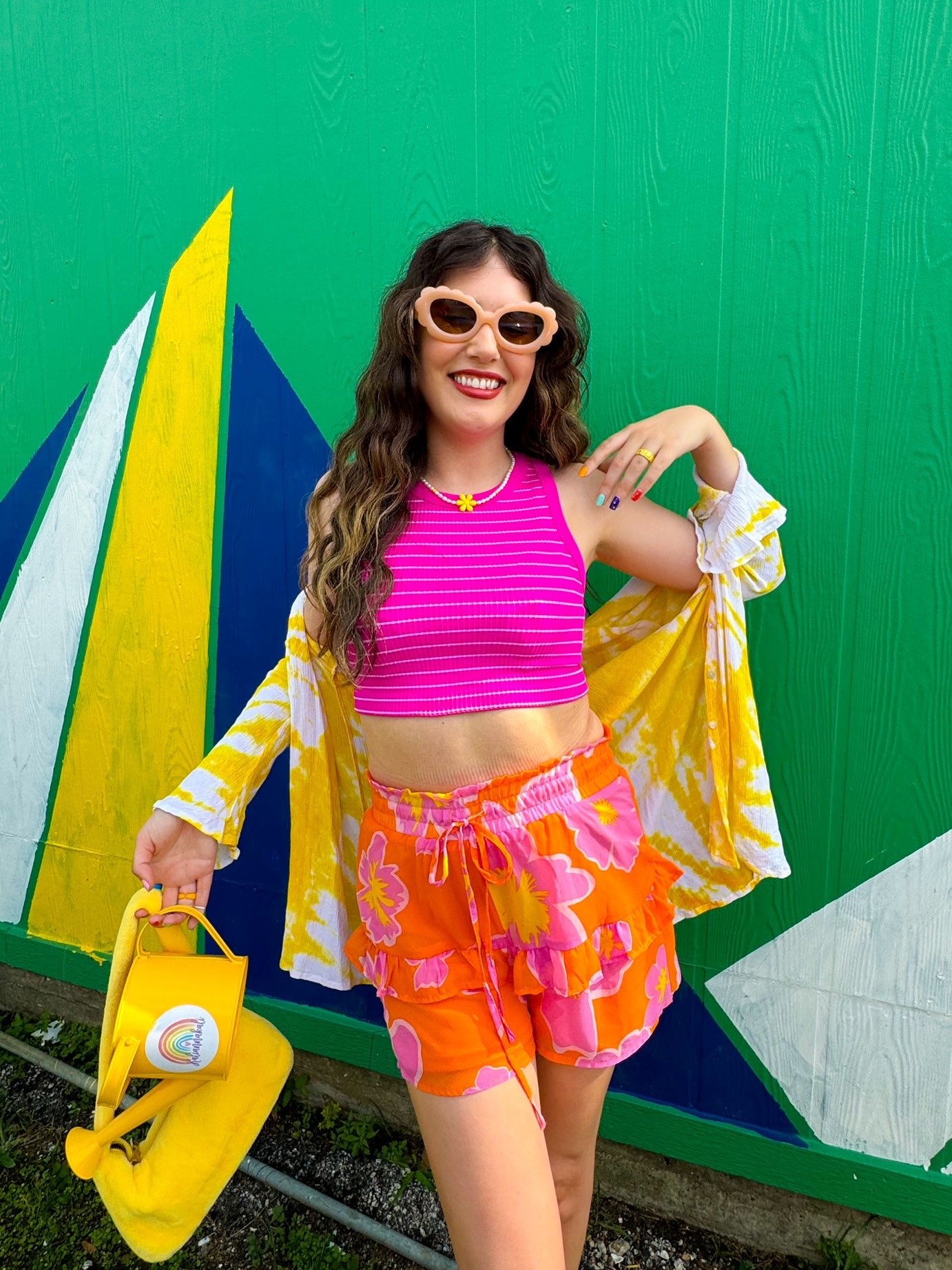 Tangerine Dream Floral Shorts (S-2XL)