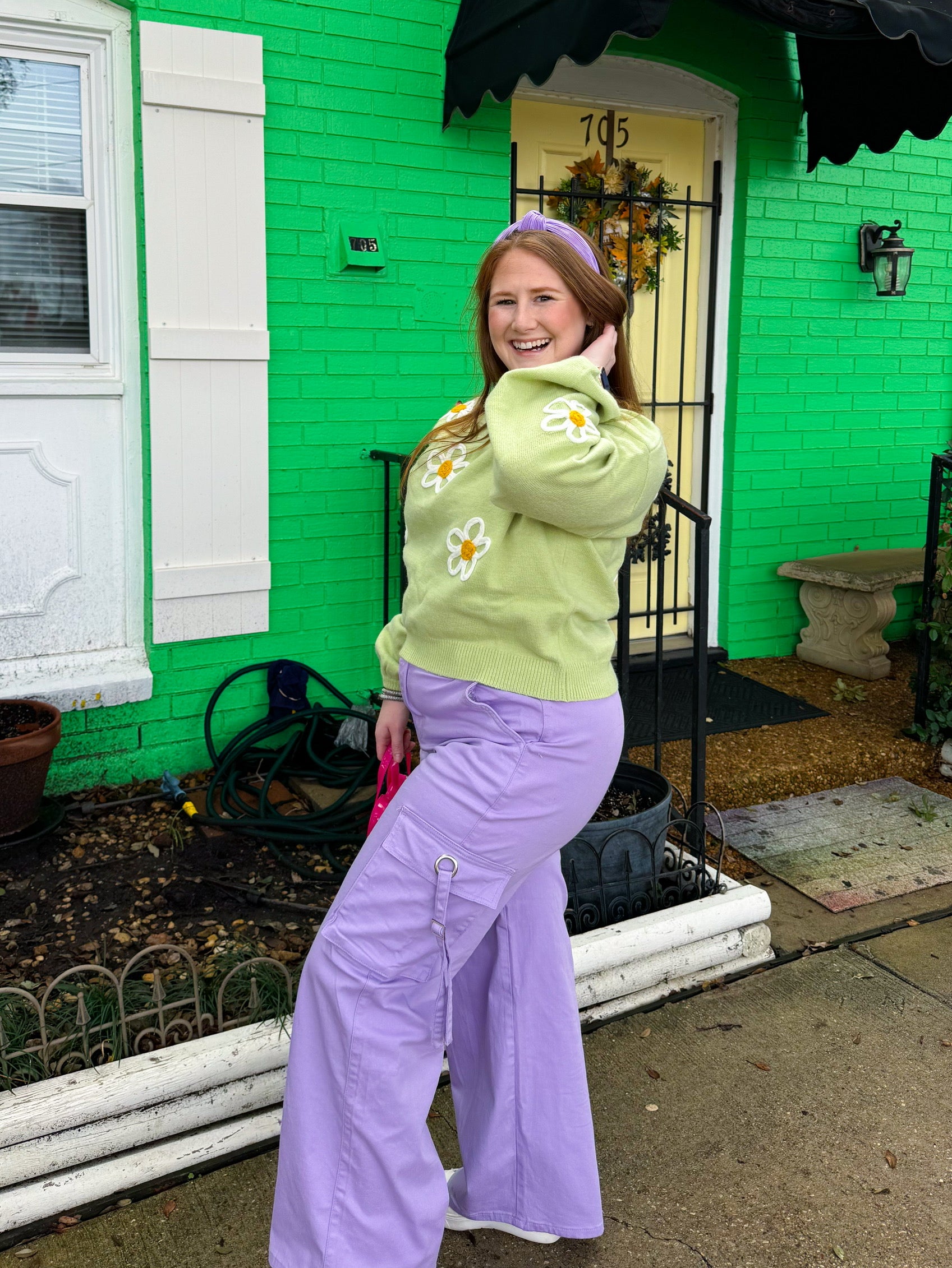 Lavender Cargo Pants (S-3x)