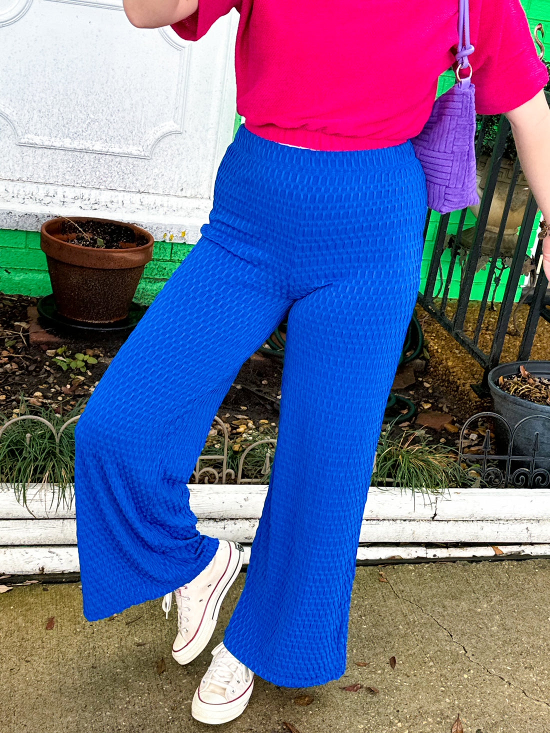 Blue Cinema Flare Pants (S-3XL)