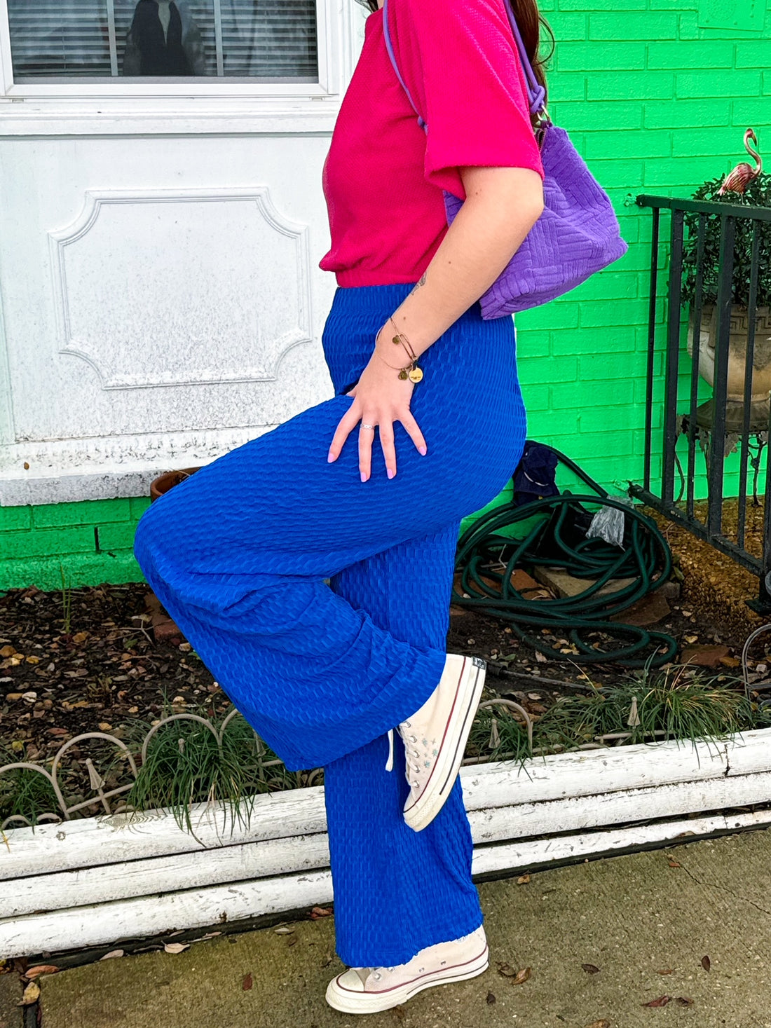 Blue Cinema Flare Pants (S-3XL)