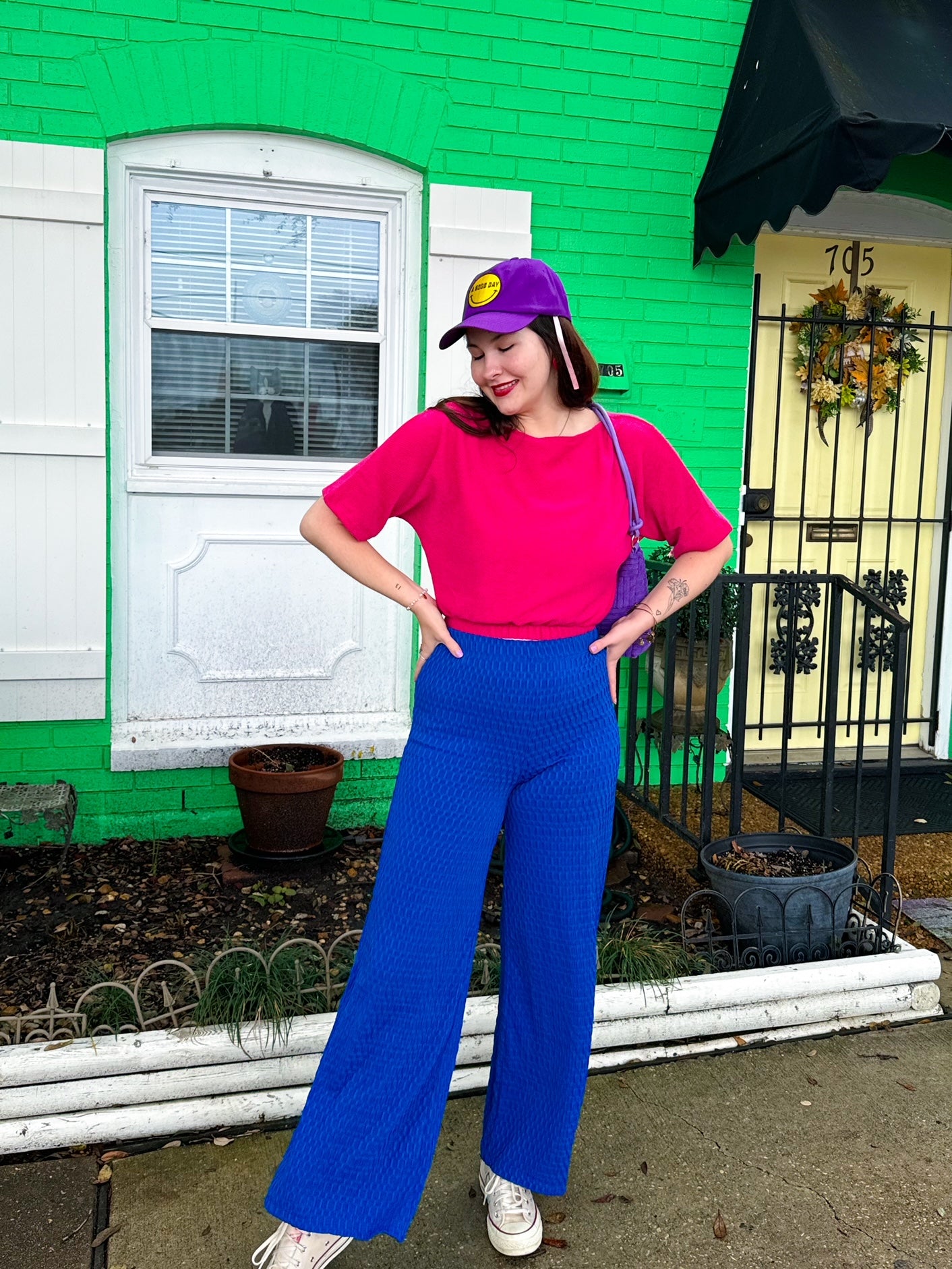 Blue Cinema Flare Pants (S-3XL)