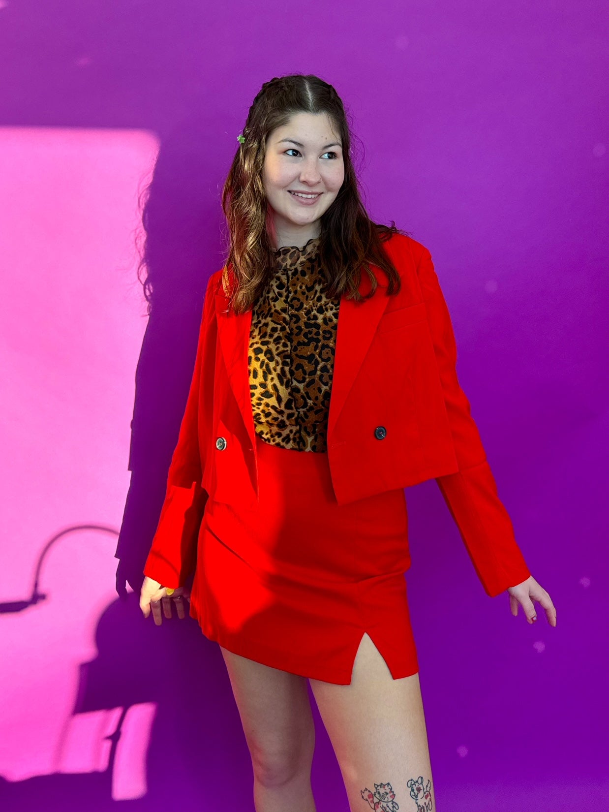 Sleigh Blazer Set in Red (S-3XL)