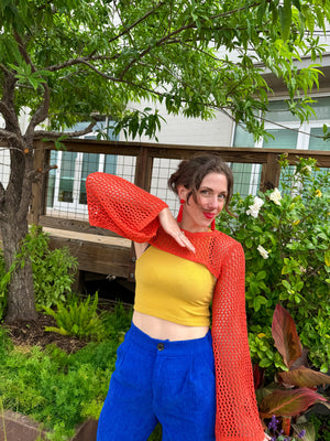 Mustard Crop Top (S-L)