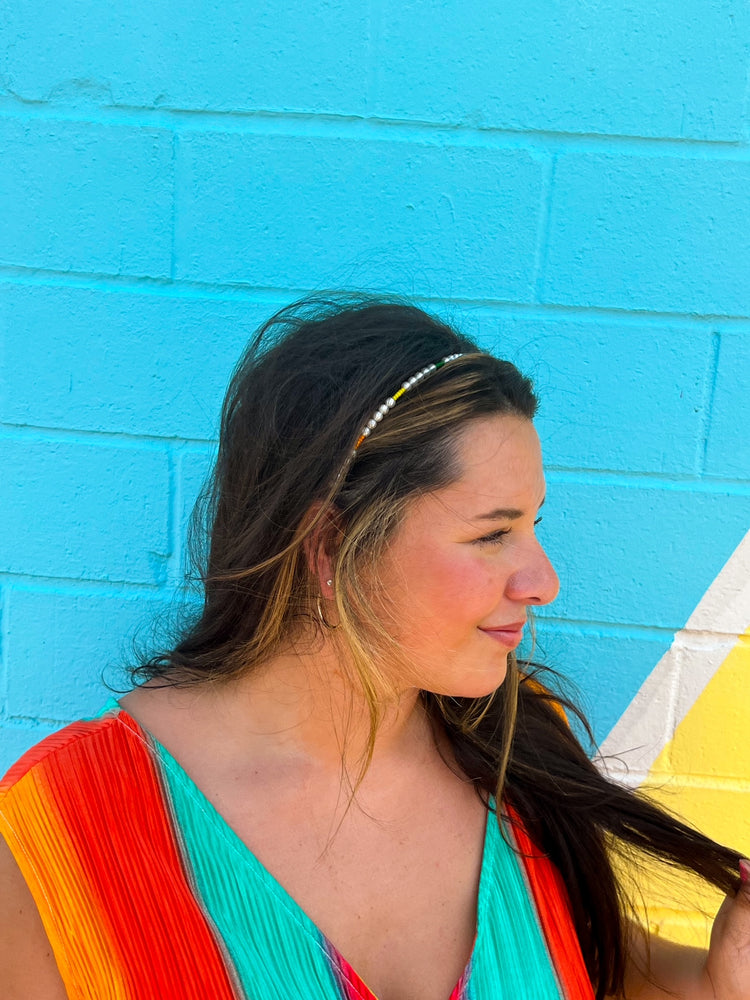 Rainbow Pearl Headband